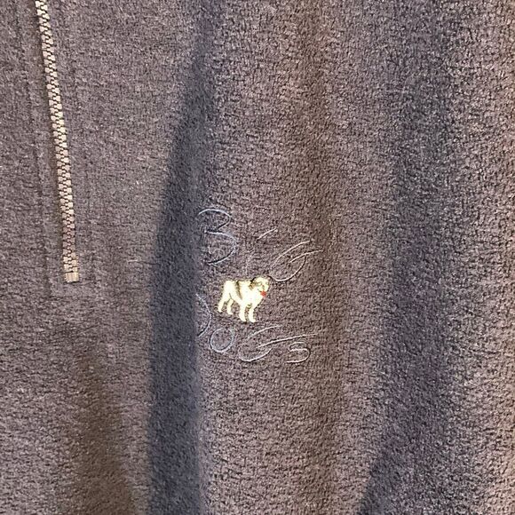 Vintage 90s Mens Big Dogs1/4 Zip Pullover, Medium, Navy unisex - Picture 2 of 10